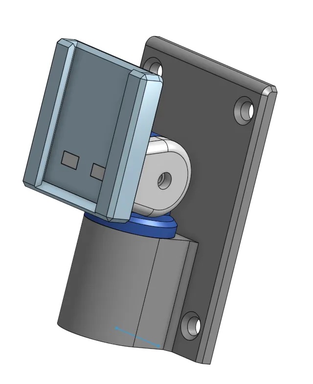 Wetterfeste 2-Achsen-Wandhalterung für Ubiquiti Access Points – Bild 2